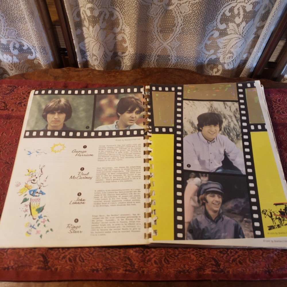 Vintage Beatles Music Book Featuring Sheet Music Photos of the Fab 4- BX16 - Picture 4 of 16